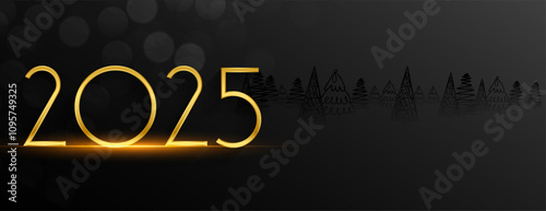 2025 new year eve dark wallapper with text space