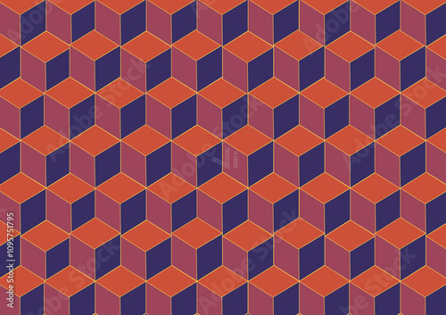 seamless geometric pattern with triangles