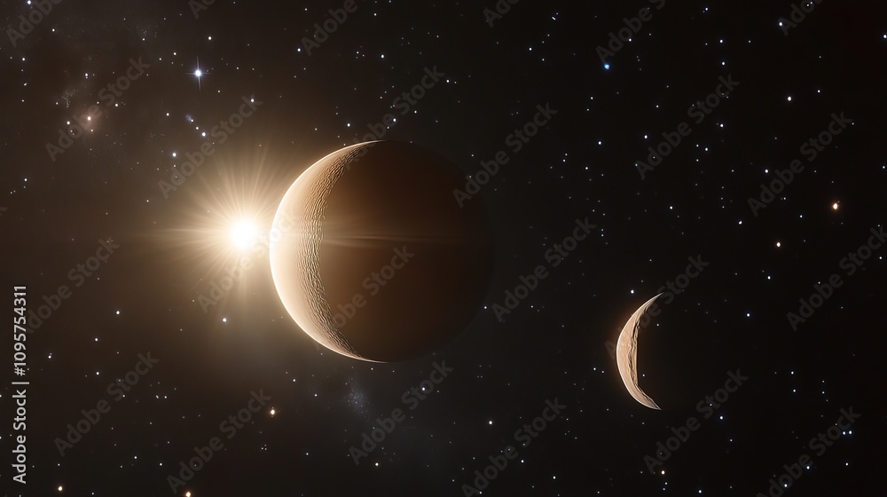 Venus, the second planet from the Sun, glowing brightly against the vast expanse of space, symbolizing the beauty and mystery of celestial bodies.
Venus, the second planet from the Sun, glowing brightly against the vast expanse of space, symbolizing the beauty and mystery of celestial bodies.