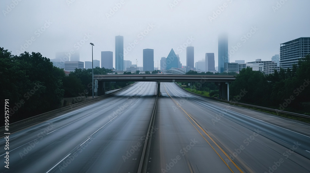 Empty express lane on highway during off-peak hours, symbolizing efficiency and opportunity in a calm, uncluttered environment. Empty express lane on highway during off-peak hours, symbolizing efficiency and opportunity in a calm, uncluttered environment.