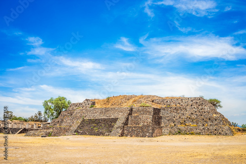 Pyramids and buildings in the archaeological zone of the Atlanteans, in Tula Hidalgo photo