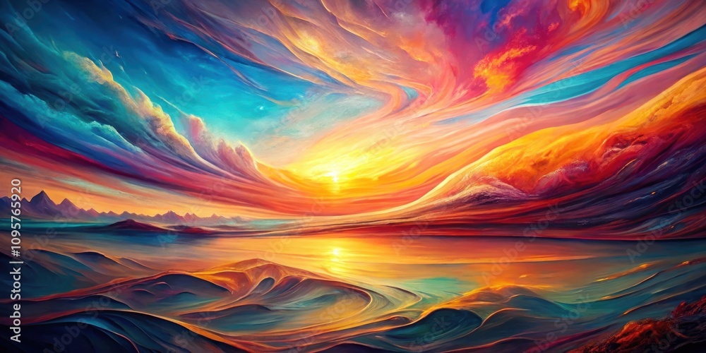 Abstract multicolored texture painting with fluid textures in sunrise colors , abstract, painting, texture, multicolored Abstract multicolored texture painting with fluid textures in sunrise colors , abstract, painting, texture, multicolored