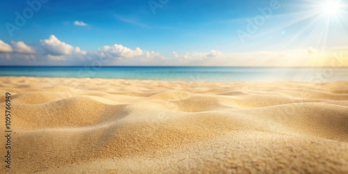 Soft and fine beach sand texture perfect for summer backgrounds and design projects, sandy, granular, coastline, sea, ocean