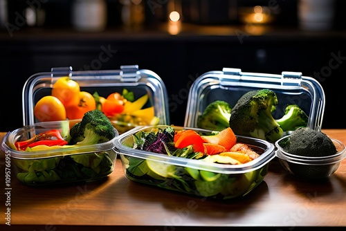 healthy meal prep containers uck fast paced action photo