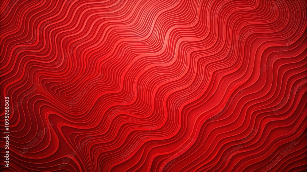 Fototapeta premium Abstract red background with topographic lines, abstract, red, background, topographic lines, design, texture, pattern