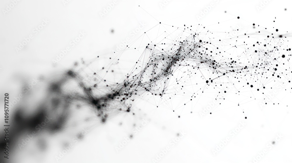 Abstract representation of interconnected lines and dots, symbolizing data or networks. Abstract representation of interconnected lines and dots, symbolizing data or networks.