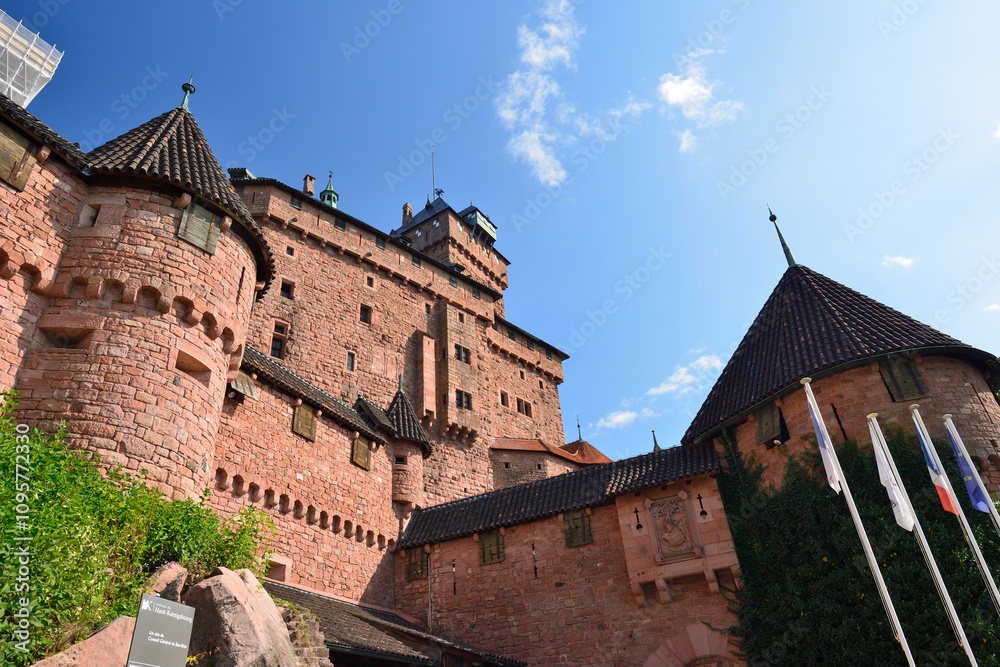 Fototapeta premium Château du Haut-Kœnigsbourg France / オー・ケニグスブール城 フランス / Haut-Koenigsbourg Castle, France