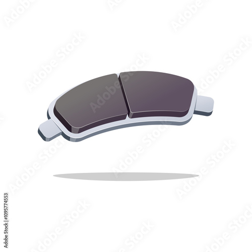 Brake pads vector isolated on white background.