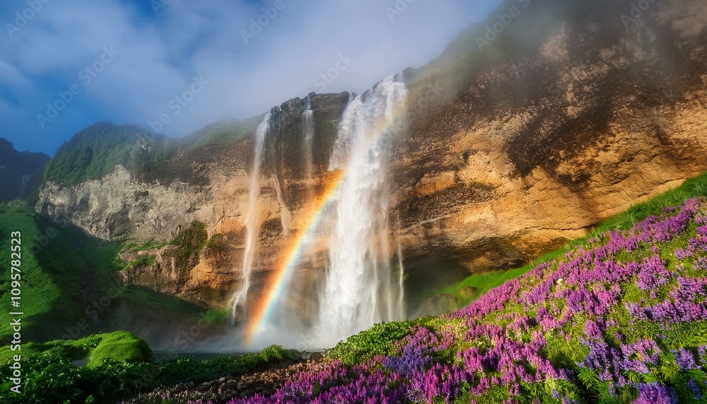 The cascading water seems to sing a song of life. The cascading water seems to sing a song of life.