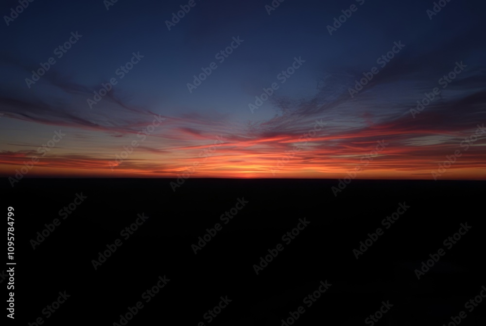 D Horizon A D view of the horizon at sunset with a sense of dept D Horizon A D view of the horizon at sunset with a sense of dept