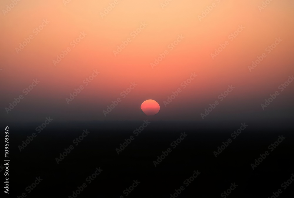Gradient Sunset with a gradual color transition Gradient Sunset with a gradual color transition