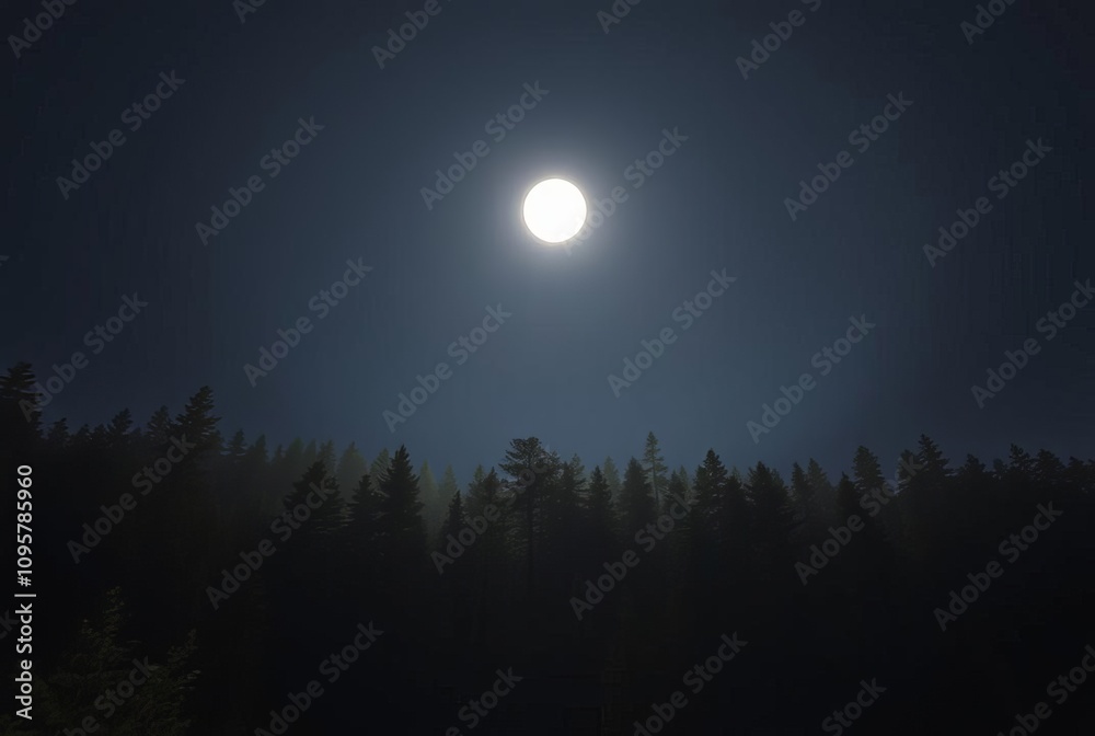 Orb above a Forest Clearing A luminous orb hovering above a clea Orb above a Forest Clearing A luminous orb hovering above a clea