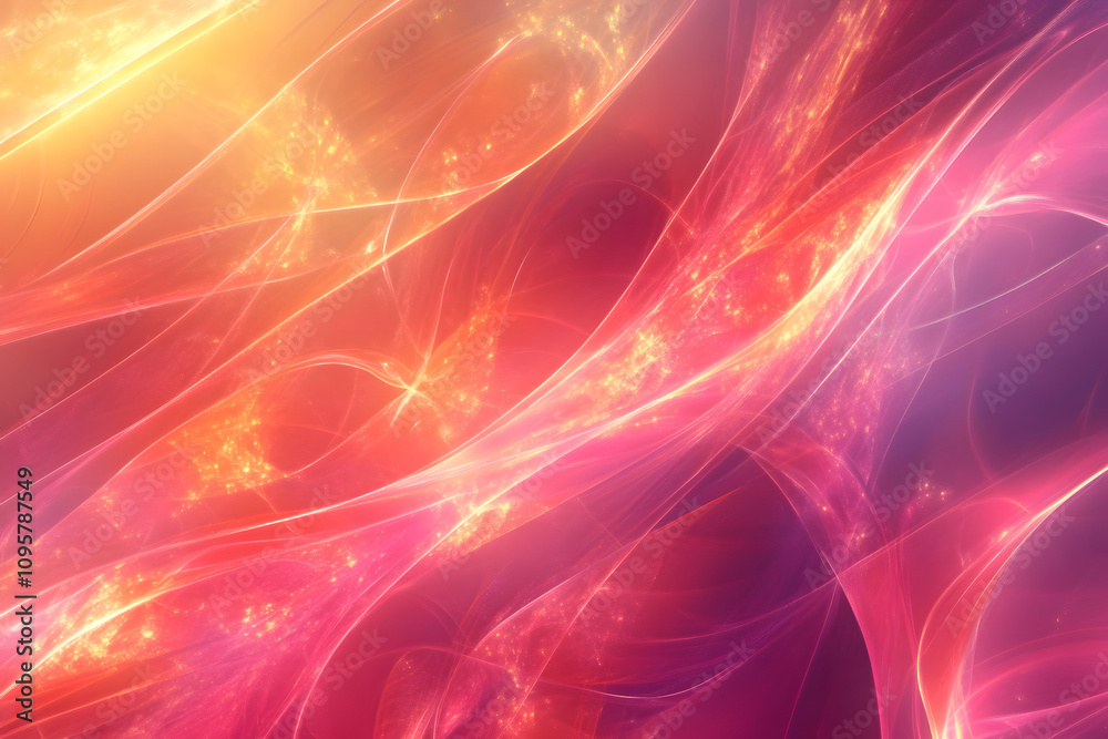 Naklejka premium abstract background with glowing lines