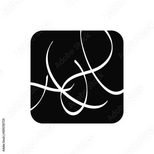 Abstract AH logo design in square shape 