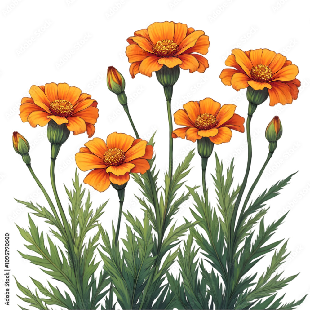 Vibrant Orange Marigold Flowers Blooming in a Garden Nature Photography Bright Day Close-Up Shot Botanical Beauty for Gardening Enthusiasts Vibrant Orange Marigold Flowers Blooming in a Garden Nature Photography Bright Day Close-Up Shot Botanical Beauty for Gardening Enthusiasts