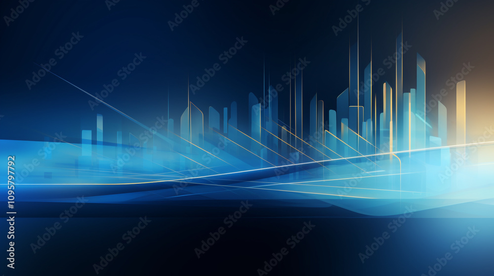 Fototapeta premium smconnect smart digital city illustration network futuristic, Internet of Things. Information Communication Wireless Network. 