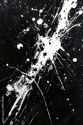 Abstract Black and White Pa...
