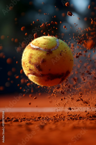 Tennis Ball in Action - Cla...