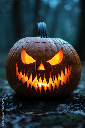 Glowing Jack-o'-lantern Ill...
