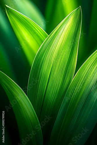 Vibrant Green Leaf Illustra...