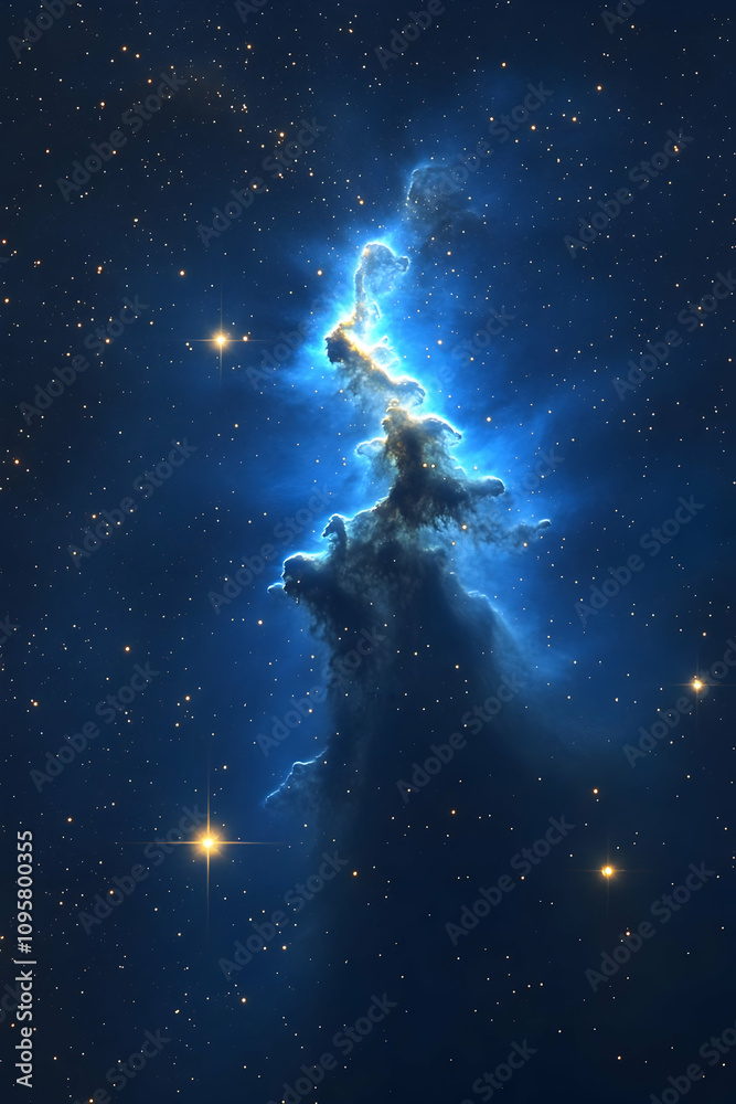 Fototapeta premium Cosmic Spire Nebula: A Stunning Space Image