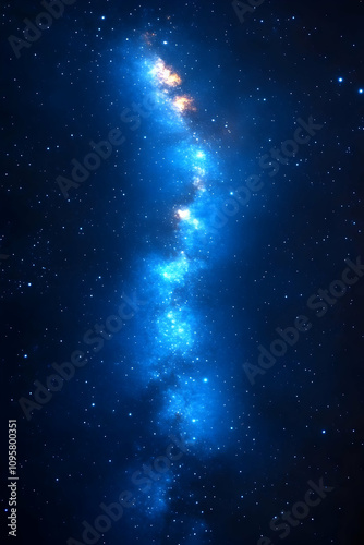 Celestial River Galaxy Background Illustration