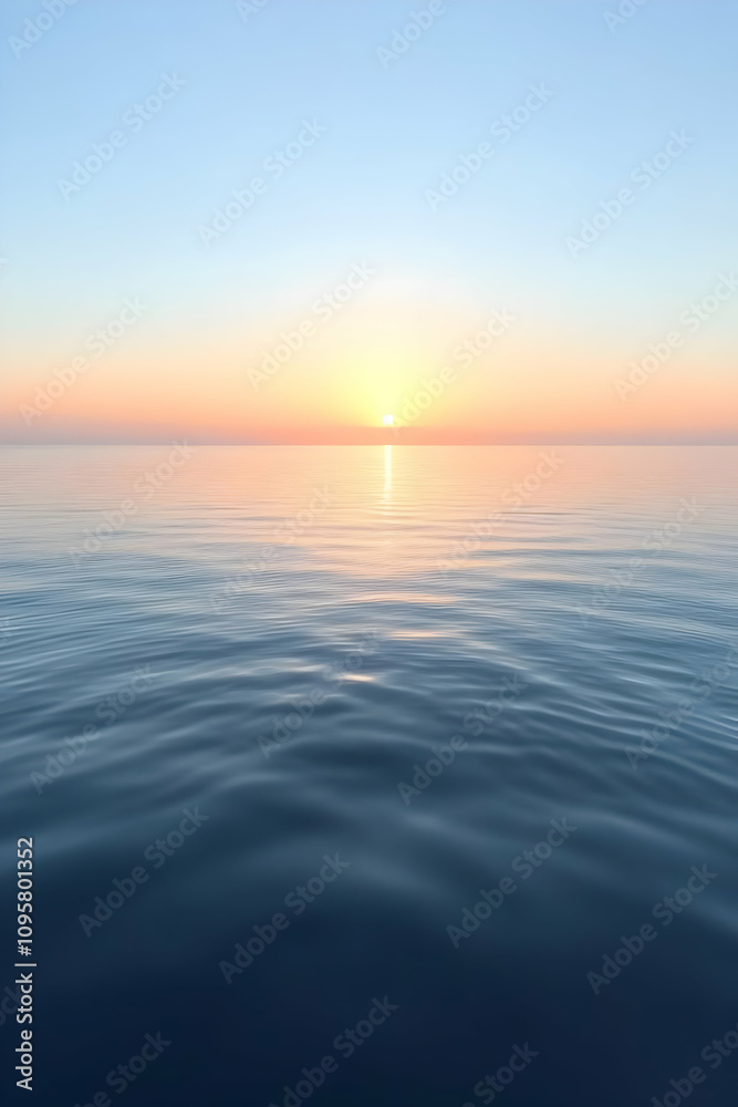 Fototapeta premium Ocean Sunset Background Image