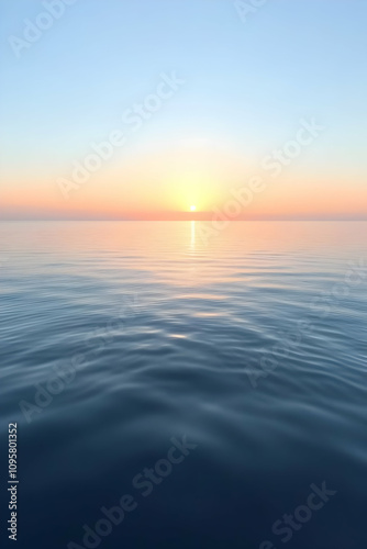 Ocean Sunset Background Image