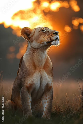 Golden Hour Lioness: A Real...