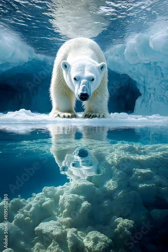 Polar Bear Reflection Reali...