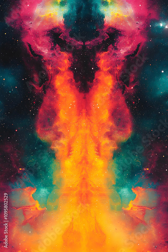 Cosmic Nebula Abstract Back...