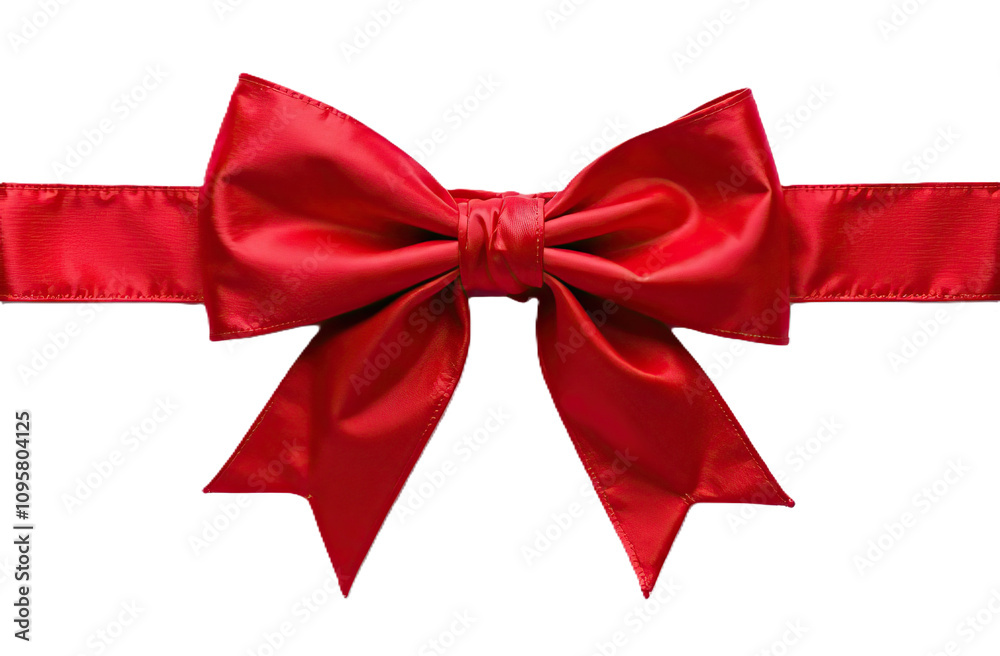 Fototapeta premium red bow tie transparent background