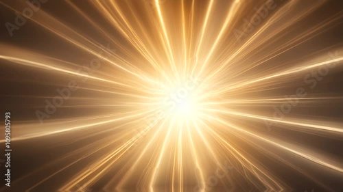A radiant burst of light with golden rays emanating outward, creating a dynamic visual effect.