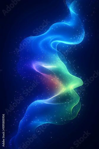 Abstract Background, Glowin...