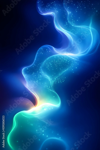 Abstract Blue Green Energy ...