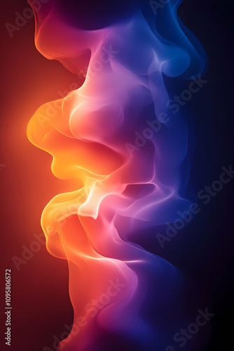 Abstract Colorful Smoke Ill...