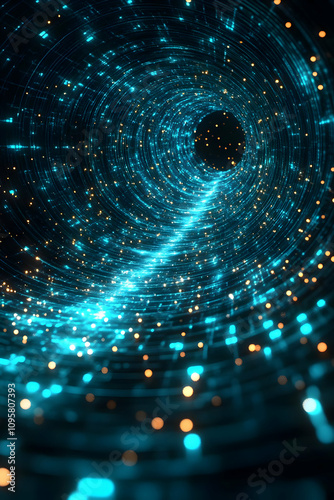 Abstract 3D Background Turq...