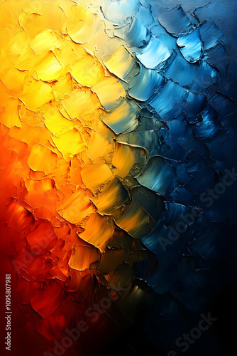 Abstract Oil Painting: Fier...