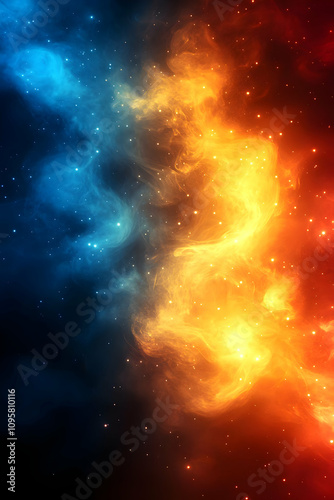 Abstract Cosmic Nebula Back...