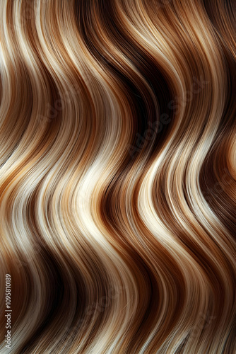 Wavy Brown and Blonde Hair ...