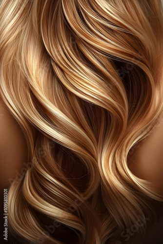 Wavy Blonde Hair Texture Image