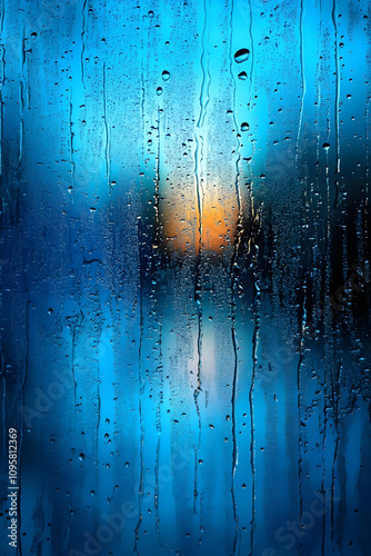 Rainy Window Abstract Backg...