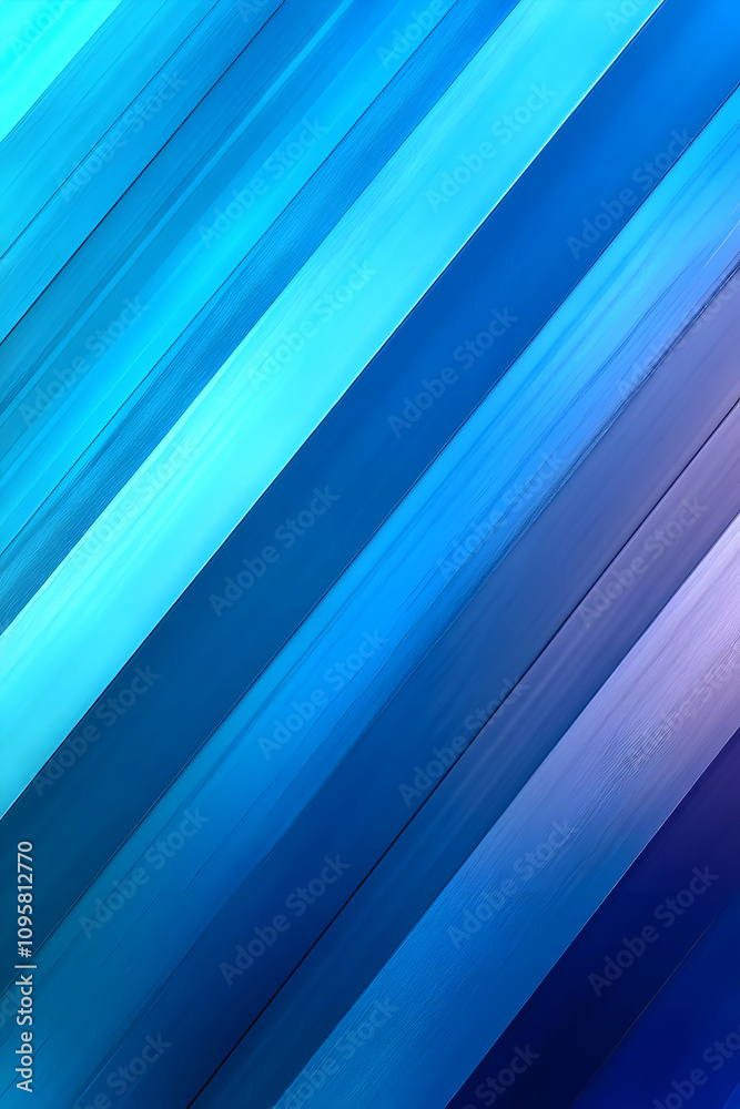 Fototapeta premium Abstract Blue Diagonal Stripes Background Illustration