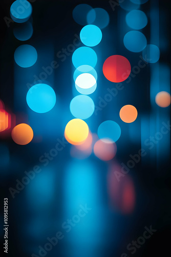Abstract Blurred Night Ligh...