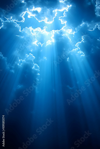 Heavenly Light Rays Through...