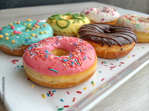 donuts with icing sugar