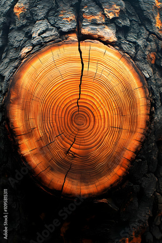 Tree Rings Texture Backgrou...