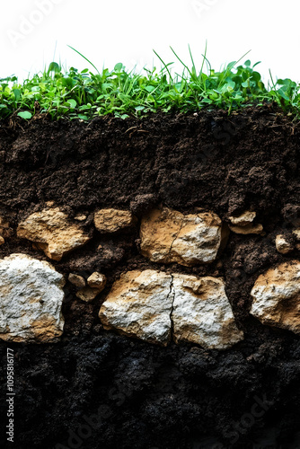 Cross Section Soil Layers I...