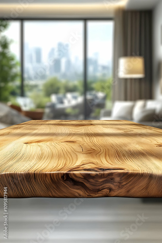 Rustic Wooden Tabletop Back...