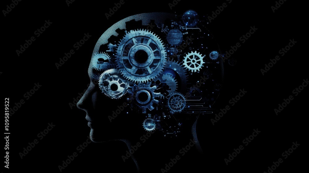 Human Mind and Gears Concept Art Human Mind and Gears Concept Art
